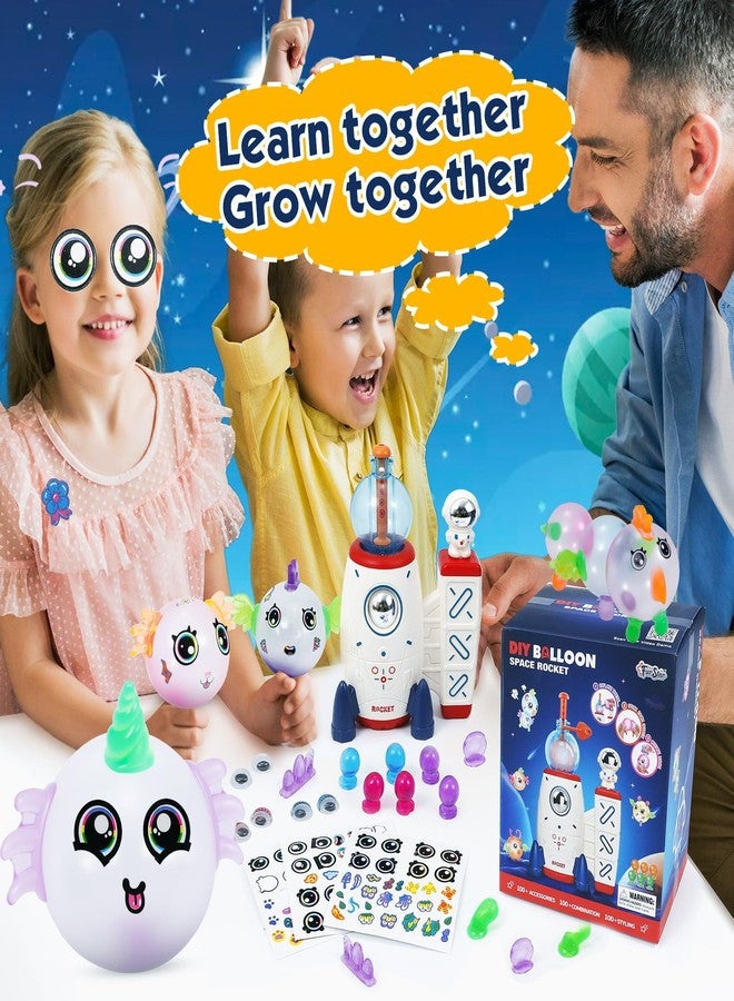 Zlshmoee 195PCS DIY Balloon Craft Kit for Kids - Space Magic Creative Balloon Toy Set with Pump, Stickers & Decorations, Fun Arts and Crafts Activity, Perfect Birthday & Holiday Gift for Boys & Girls - Image 5